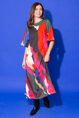 Tilly Dress in Solar Vines - image 1