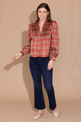 Oliver Top in Desert Jewel by Alden Adair — front view