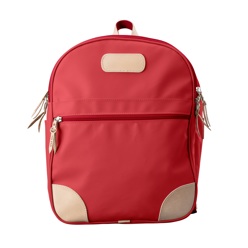 Jon Hart Design - Travel Large Backpack Red Coated Canvas