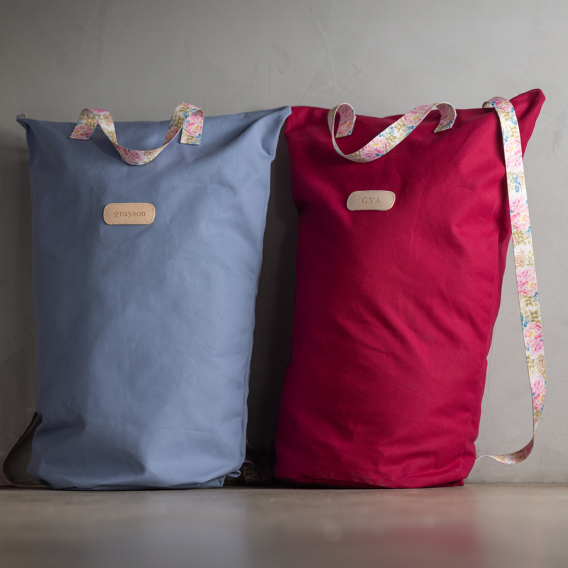 Jon Hart Design - Laundry Bag - Large - Raspberry Canvas