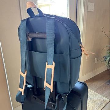 blue laptop backpack trolley sleeve Large Backpack /w Trolley Sleeve (NEW)
