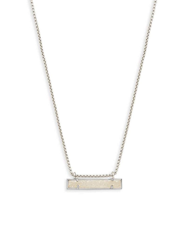 Kendra Scott - Leanor Silver Pendant Necklace - Iridescent Drusy