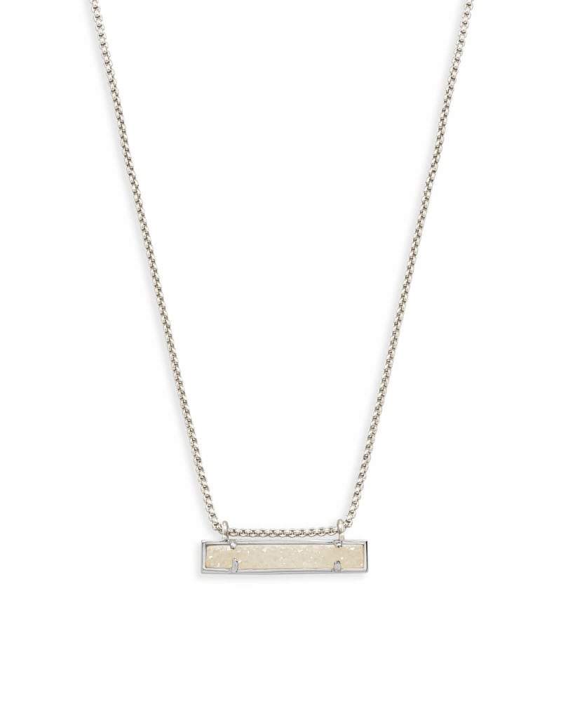 Kendra Scott - Leanor Silver Pendant Necklace Iridescent