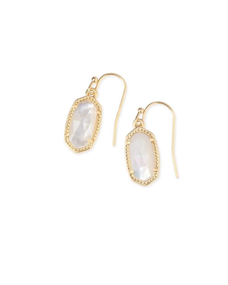 Kendra Scott - Lee Gold Drop Earrings Ivory Mother Of Pearl