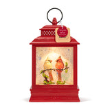 Lit Musical Christmas Cardinals Lantern