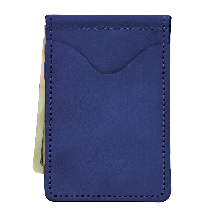 Jon Hart Design - Travel Mcclip Royal Blue Leather
