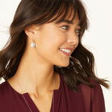 Mingle Disc French Wire Earrings, view 3