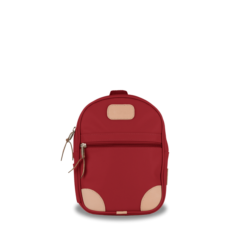 Jon Hart Design - Travel Mini Backpack Red Coated Canvas