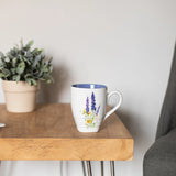 Dean Crouser Stoneware Watercolor Lavender Mug 16oz