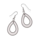 Mosaic Open Teardrop French Wire Earrings, view 2