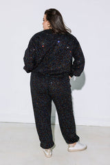 Queen Of Sparkles - Jogger - Multi Scattered Rhinestone