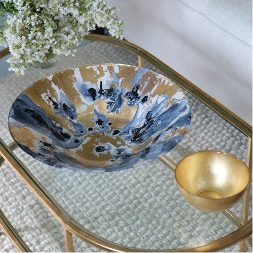 Beatriz Ball - Glasses - New Orleans Glass Blue and Gold