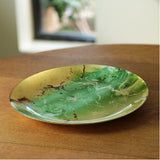 Beatriz Ball - Platters - New Orleans Glass Green and Gold
