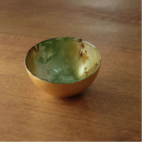 Beatriz Ball - Glasses - New Orleans Glass Green and Gold