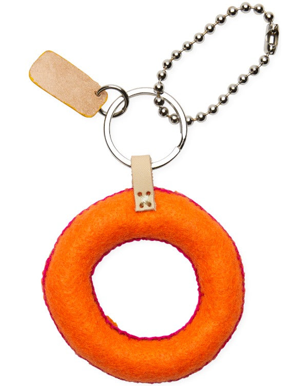 Consuela - Charm - Orange Felt Alphabet Charm ’o’