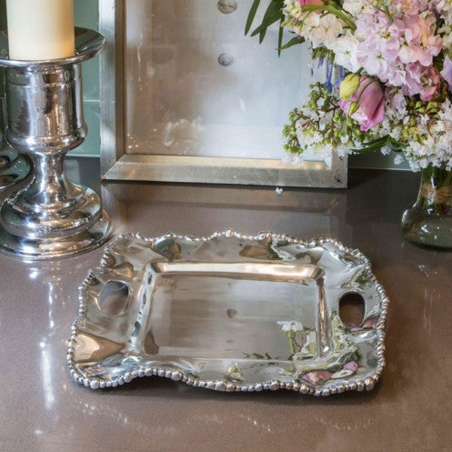 Beatriz Ball - Trays - Organic Pearl Kristi Small Square