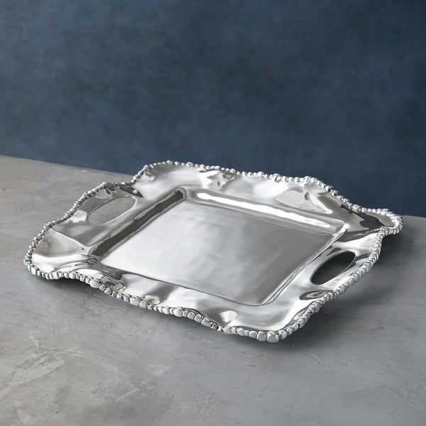 Beatriz Ball - Trays - Organic Pearl Kristi Small Square