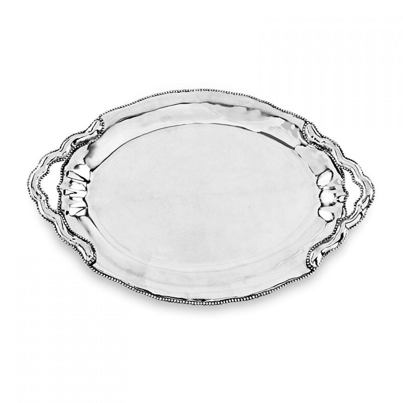 Beatriz Ball - Trays - Pearl Denisse Oval Tray with Handles