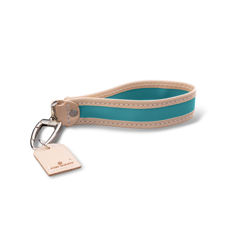 Jon Hart Design - Keychain - Pearl - Ocean Blue Coated