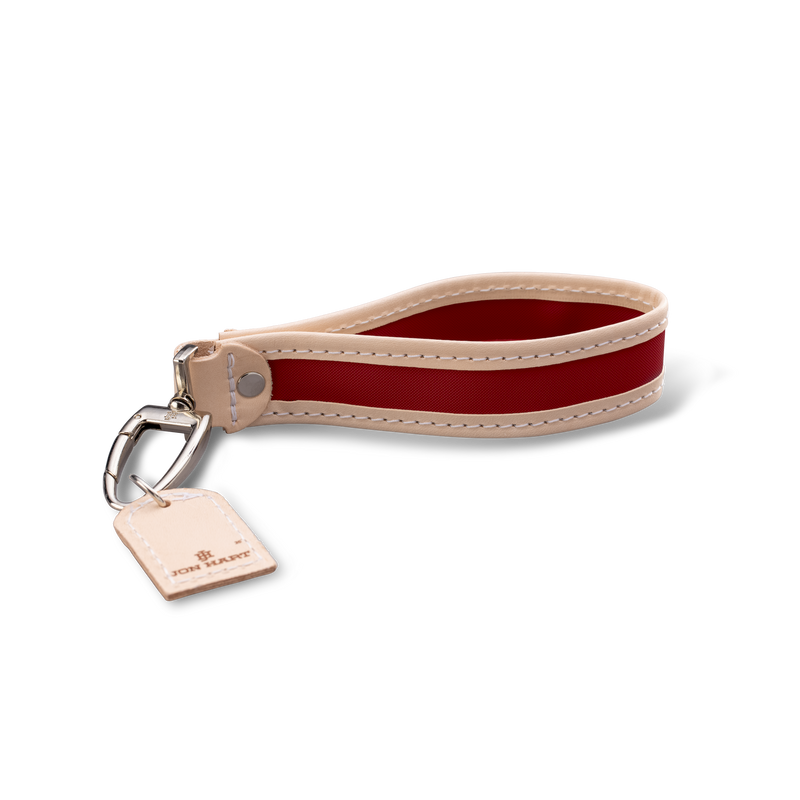 Jon Hart Design - Keychain - Pearl - Red Coated Canvas