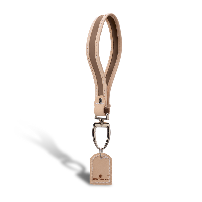 Jon Hart Design - Keychain - Pearl - Saddle Coated Canvas