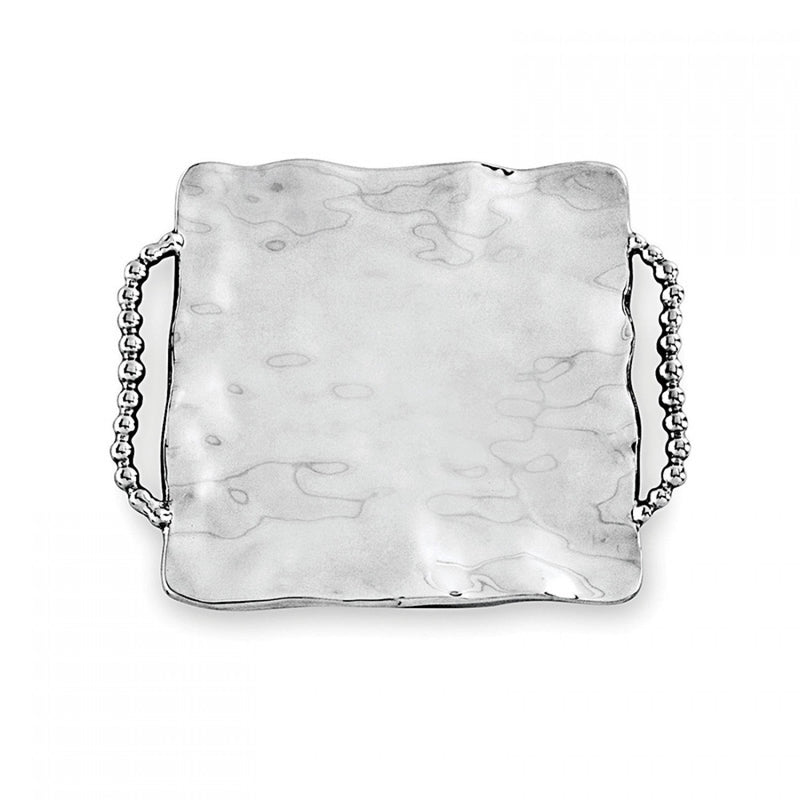 Beatriz Ball - Trays - Pearl Square Tray with Perla Handles