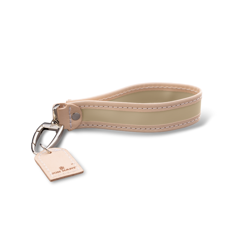 Jon Hart Design - Keychain - Pearl - Tan Coated Canvas