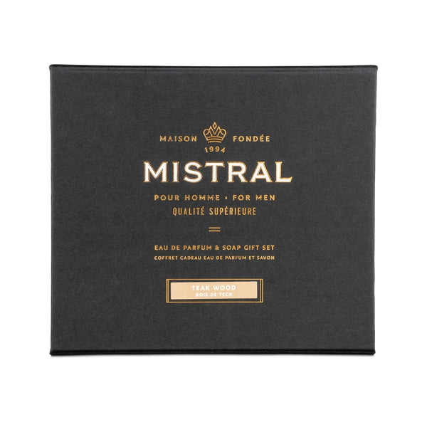 Mistral - Bath/body - Perf/soap Gift Set - Teakwood