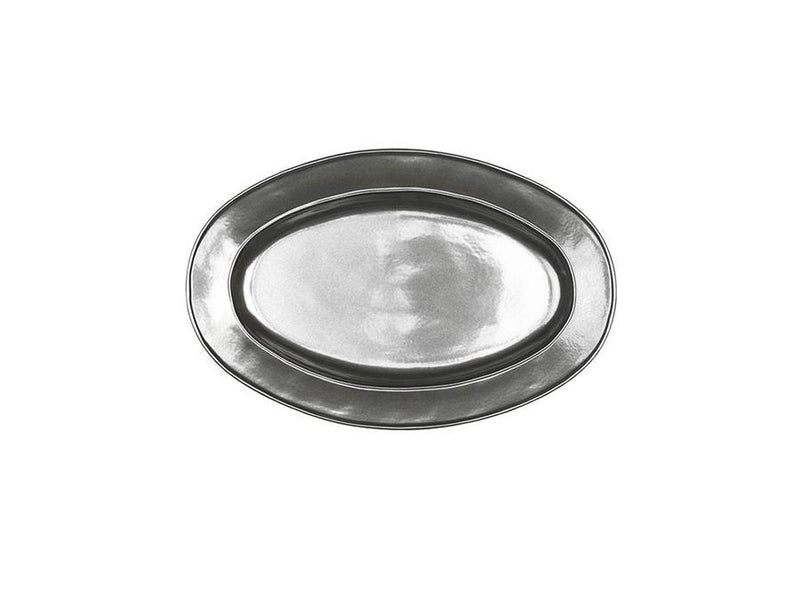 Juliska - Serving Pieces - Pewter Stoneware 15’ Oval Platter
