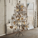 Jan Barboglio Mesquite iron tree dressed with gold ornaments