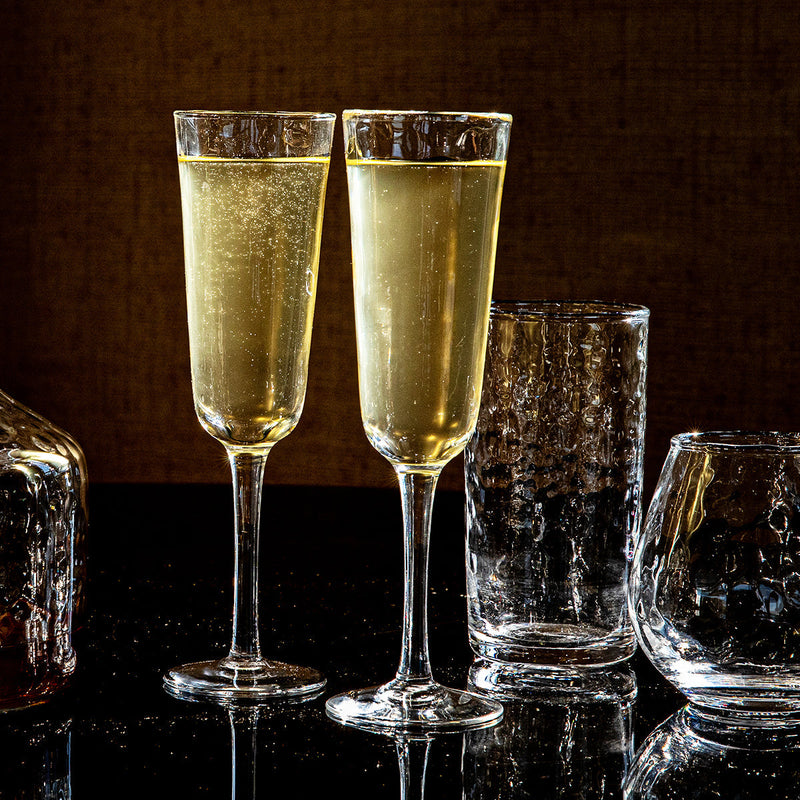 Juliska - Champagne Glasses - Puro Toasting Flute Set Of 2