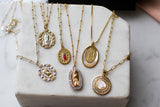 Mother Mary Necklace in Pearl by Joy Dravecky