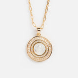 Mother Mary Necklace in Pearl by Joy Dravecky