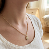 Mini Heirloom Necklace in Gold by Joy Dravecky