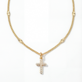 Mini Frankie Cross Necklace by Joy Dravecky