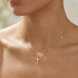 Mini Frankie Cross Necklace by Joy Dravecky