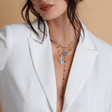 Lady Lourdes Pendant in French Blue by Joy Dravecky
