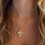 Bali Cross Necklace in Gold by Joy Dravecky
