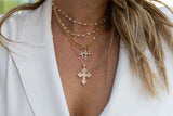 Bali Cross Necklace in Gold by Joy Dravecky