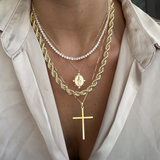 Valentina Necklace in Gold by Joy Dravecky