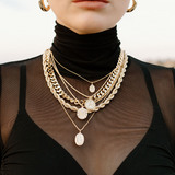 Valentina Necklace in Gold by Joy Dravecky