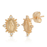 Lady Lourdes Stud in Gold by Joy Dravecky