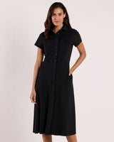 Nan Dress in Black by Jude Connally — front view