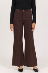 Fiona Wide Leg Jean Dark Oak