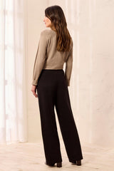 Wide-Leg Pants in Black - view 2
