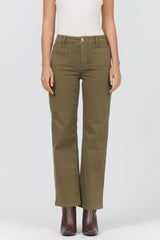 Dear John Denim Holly Straight Leg Jean in Olive Branch