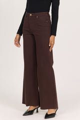 Fiona Wide Leg Jean Dark Oak view 2