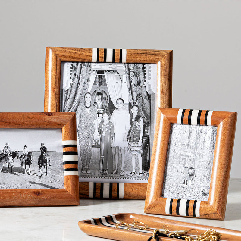 Juliska - Frames - Stonewood Stripe Frame - 4 In x 6