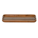 Juliska - Platters & Trays - Stonewood Stripe Rectangle Tray