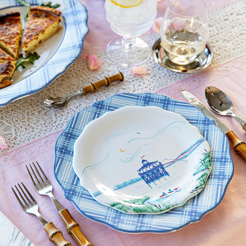 Juliska - Dinner Plates - Tartan Chambray Plate
